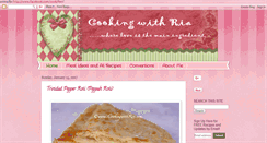 Desktop Screenshot of cookingwithria.com